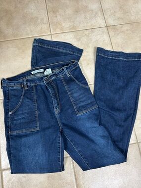 Stetson Dark Blue Wide-Leg Jeans